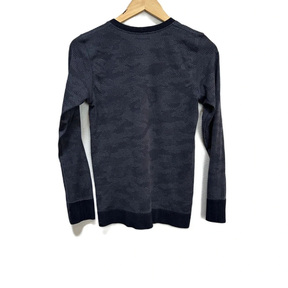 Lululemon‎ Swiftly Breathe Top Vented Camo Black /Asphalt Grey Women’s Sz 6